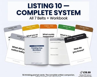 Thinking Skills for children | The Thinking Dojo | Complete SYSTEM | Printable Cards | Ages 7-13