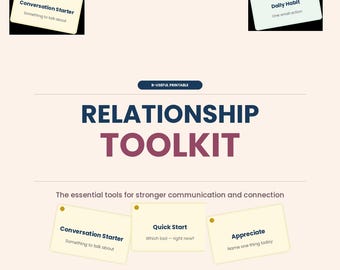 Relationship Toolkit | Couples & Relationship | Printable cards
