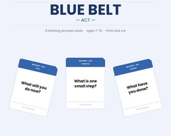 Thinking Skills for children | The Thinking Dojo | Act | Printable Cards | Ages 7-13