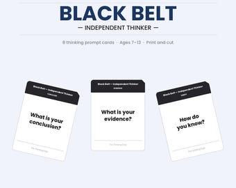 Thinking Skills for children | The Thinking Dojo | Independent Thinker | Printable Cards | Ages 7-13