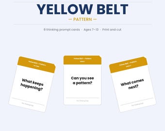 Thinking Skills for children | The Thinking Dojo | Pattern | Printable Cards | Ages 7-13