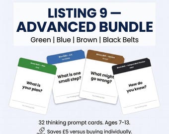 Thinking Skills for children | The Thinking Dojo | Advanced Bundle | Printable Cards | Ages 7-13
