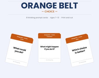 Thinking Skills for children | The Thinking Dojo | Choice | Printable Cards | Ages 7-13