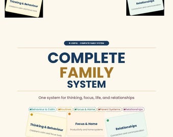 Family Routines | Organisation & Planner SYSTEM | FAMILY | Printable cards