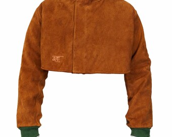 Hombreras de cuero para soldador - Chaqueta de protección para la parte superior del cuerpo
