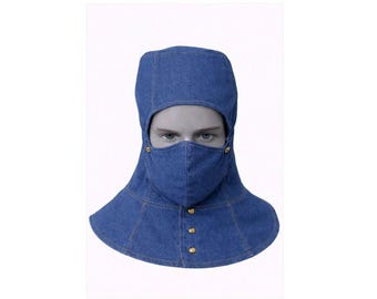 Casco de soldadura resistente al fuego, gorro de soldador, casco de soldadura ignífugo, equipo de protección para soldadura, capucha de algodón