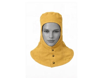 Casco de soldadura ignífugo, gorro de soldador, capucha protectora de algodón ignífugo para trabajos de soldadura y esmerilado.