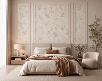 Designer Peel & Stick Wall Molding and Wallpaper Kit: Luxury Accent Wall