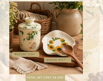 Guía de cocina para mantequera y reposacucharas, regalo para el Día de la Madre, decoración acogedora para el hogar (PDF)