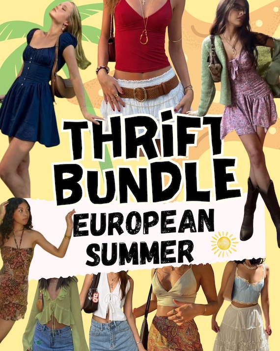 European Summer Thrifted Outfit Box: Personalized Style Bundle
