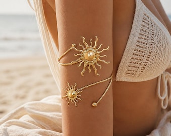 Pulsera ajustable Golden Sun para el brazo