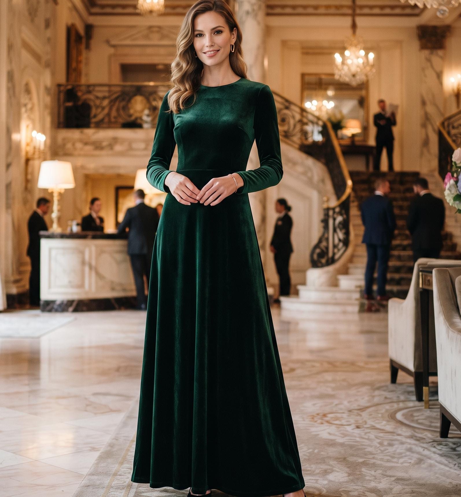 navy and green tartan dress Westport ss26-Coastal-Bohemia main image 0