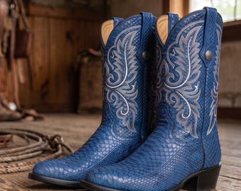 Kentucky's Western Black Moto Cowboy Boots UK Size 10 - Etsy