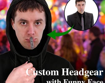 Custom Face Spoof Mask, Personalized 3D Photo Realistic Bandana, Funny Cosplay Full Face Headgear