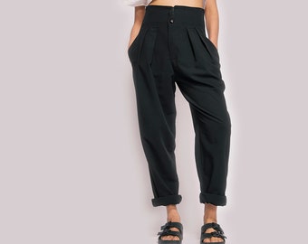 osaka high waisted trouser with pleats