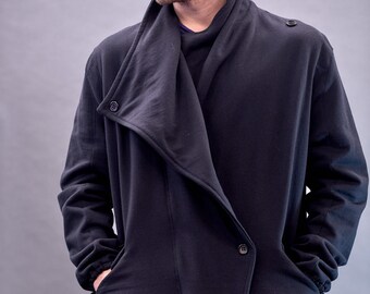 Sudadera cruzada Darkvader con cremallera y botones