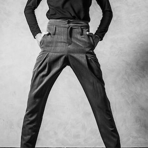 ARCADIA-5Z high waist men&#39;s trousers
