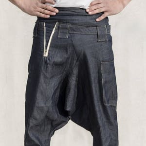 Clusterstone-Flex Denim Drop Crotch Trousers