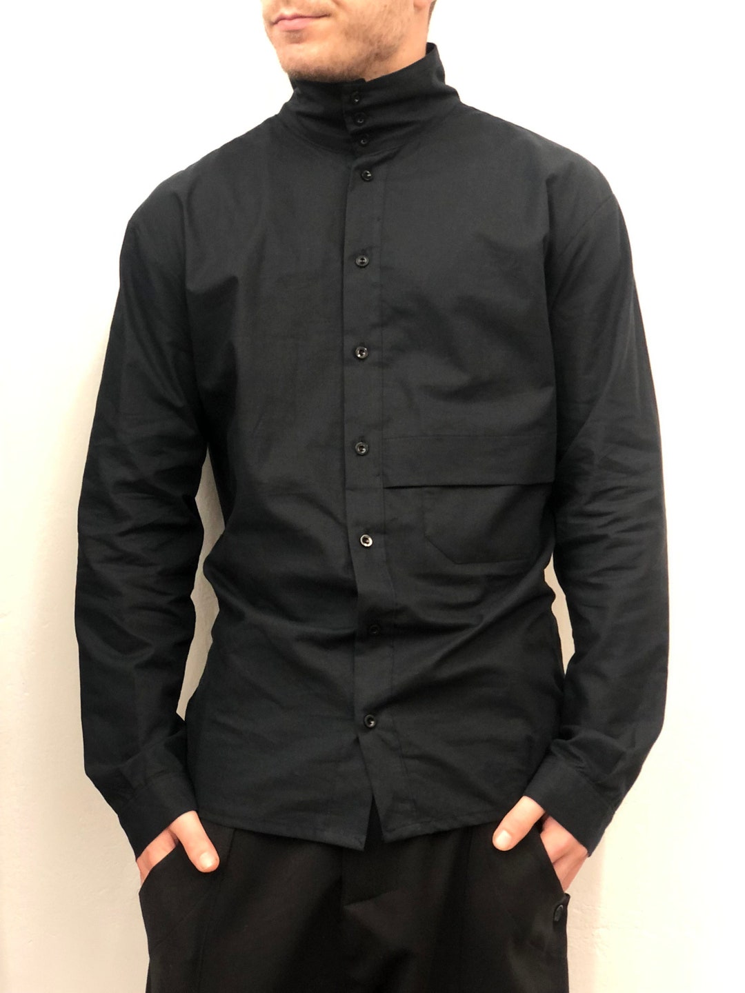 Camisa con cuello abotonado y tortuga de Osaka Etsy Espana