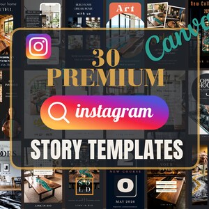 Epoxy Instagram Stories Templates for Canva (30 Editable Designs)