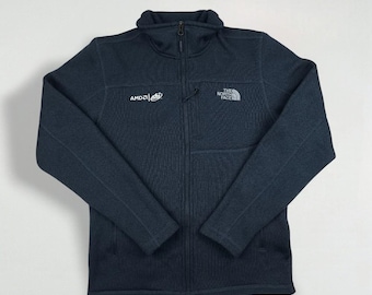 Chaqueta polar vintage The North Face Corporate bordada, azul marino / Ropa de exterior de los años 2000