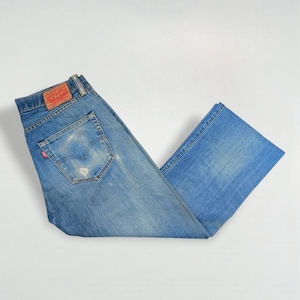 Vintage Levi's 501 XX Jeans W32 Distressed Leather Patch Selten