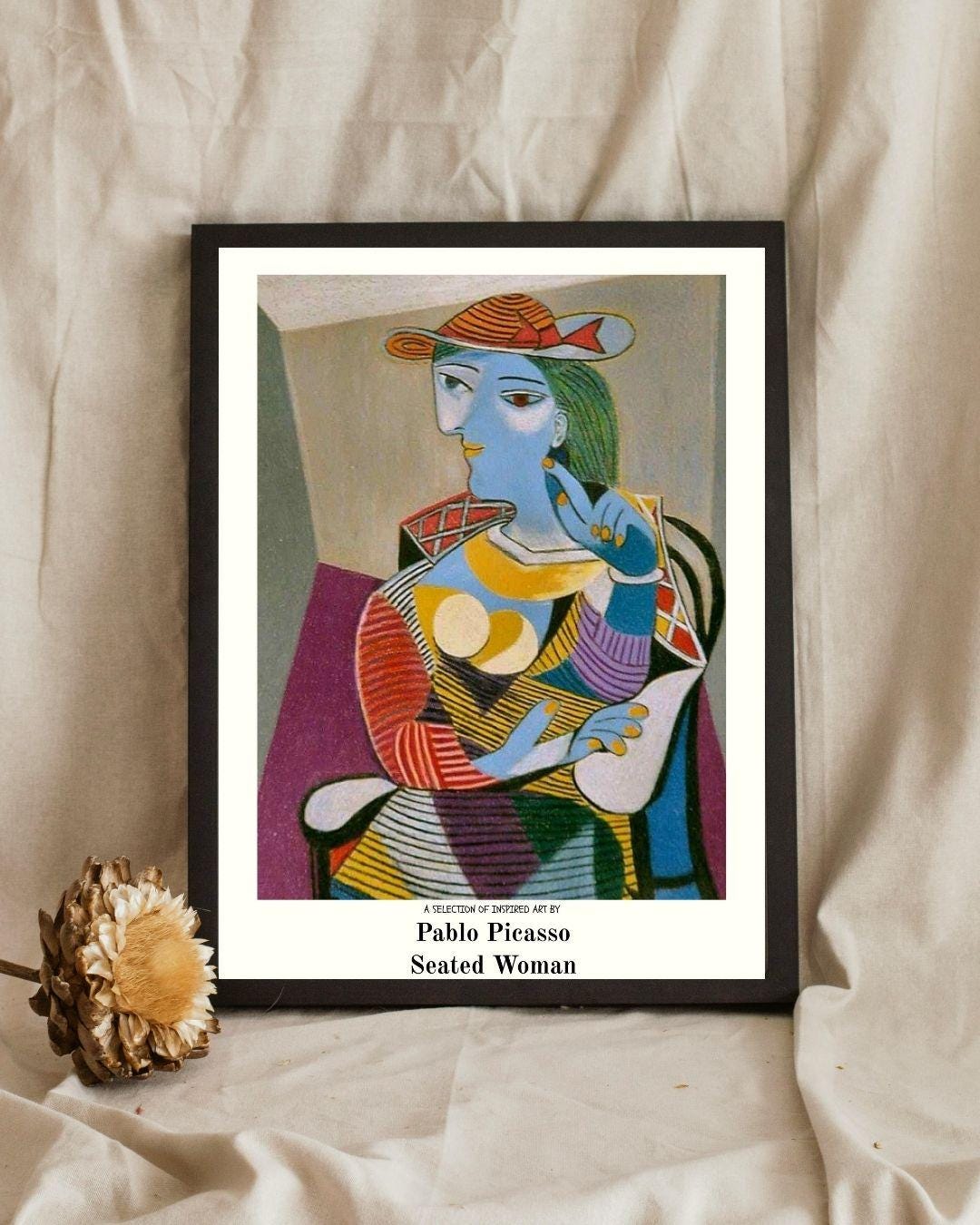 Picasso seated woman - Etsy 日本