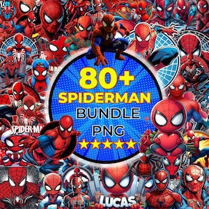 80+ Spiderman PNG Bundle, Spiderman Png Clipart, Spidey Superhero Png, Cartoons Png Bundle For Sublimation, Baby Spiderman PNG