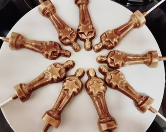 Award Statue Chocolate lollipops