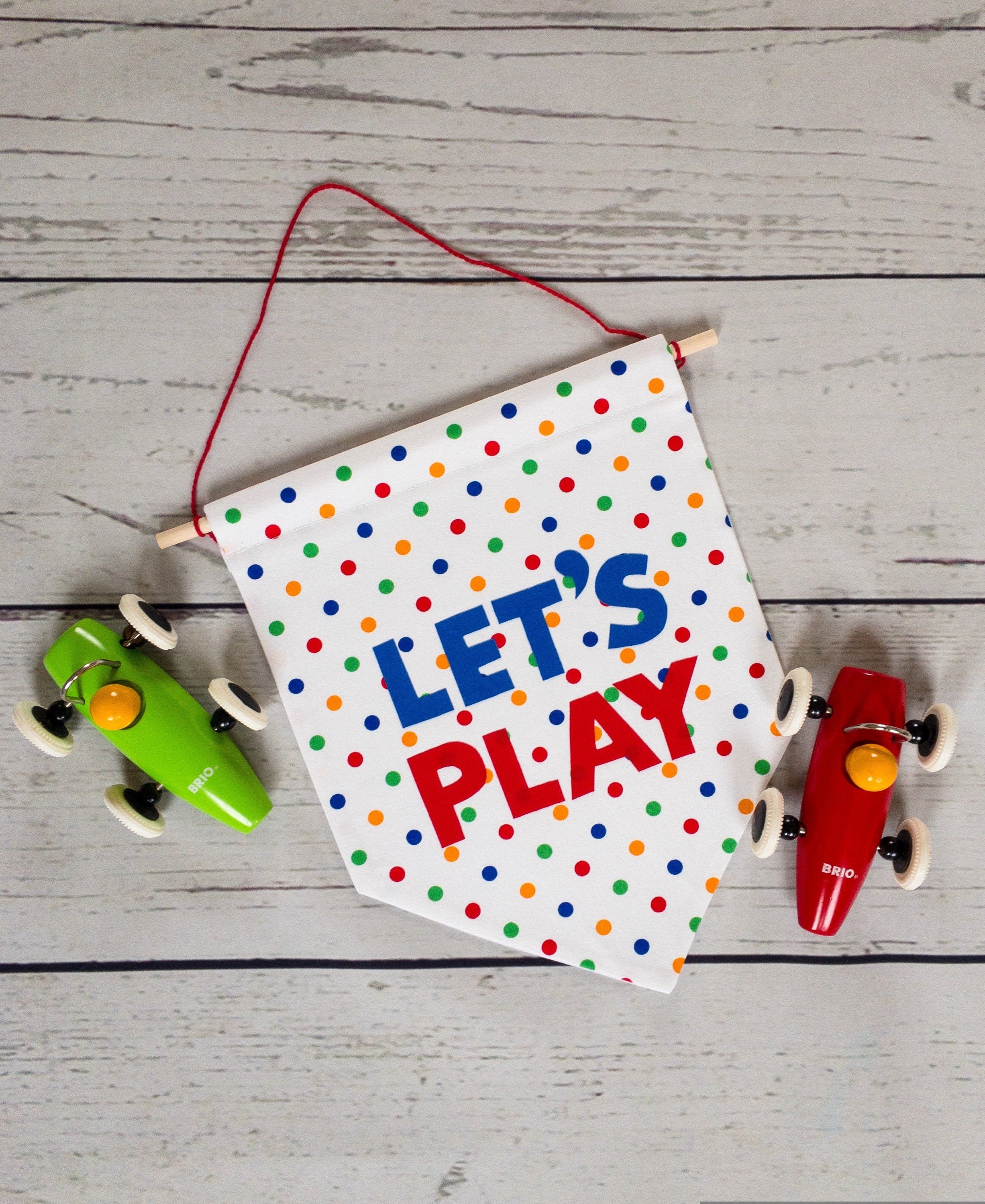 Let&rsquo;s Play Wall Banner Children&rsquo;s bedroom/playroom | Etsy