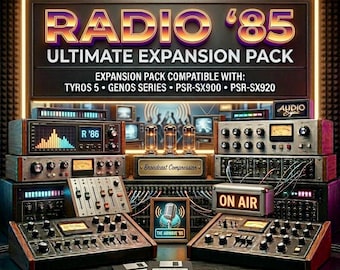 Pacchetto di espansione Dance Rock anni '80 per Yamaha Tyros 5 Genos PSR-SX900 SX920 / Download YEM