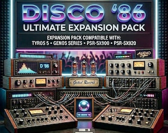 80er Jahre Synthwave Erweiterungs Pack für Yahama Tyros 5 Genos PSR-SX900 SX920 | YEM Herunterladen