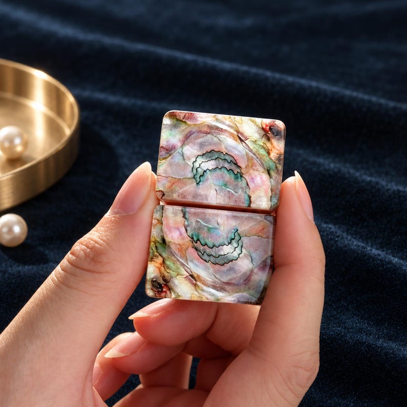 American Mahjong Set, 160 Engraved Acrylic Tiles, Crescent Shell Theme ...