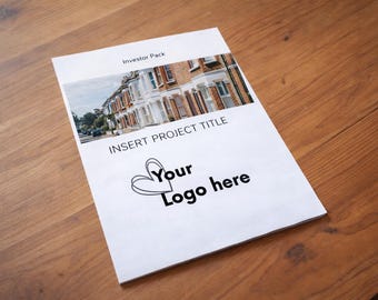 UK Real Estate Investor Pitch Deck Template | Property Deal Presentation (Canva) - 2 Company Directors