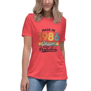 1986 Retro Birthday Sweatshirt – Vintage 40th Birthday Gift – Unisex T-Shirt for Men & Women – Classic 90s Style Party Anniversary Outfit