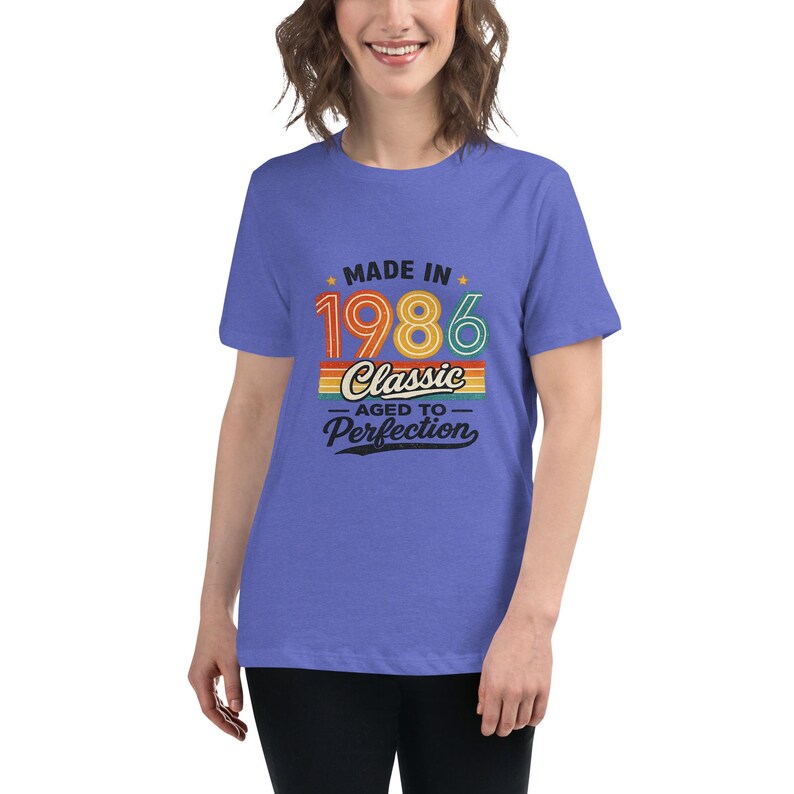 1986 Retro Birthday Sweatshirt – Vintage 40th Birthday Gift – Unisex T-Shirt for Men & Women – Classic 90s Style Party Anniversary Outfit