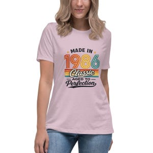 1986 Retro Birthday Sweatshirt – Vintage 40th Birthday Gift – Unisex T-Shirt for Men & Women – Classic 90s Style Party Anniversary Outfit