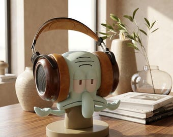 Squidward Headphone Stand, Gaming Headset Holder, Desk Organizer Accessory