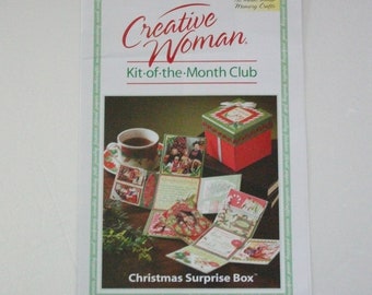 Memory Crafts-Christmas Surprise Box-Creative Woman Kit of the Month-DIY Christmas Gift-Complete Kit-Unused-Use Your Own Photos-nip-CIJ SALE