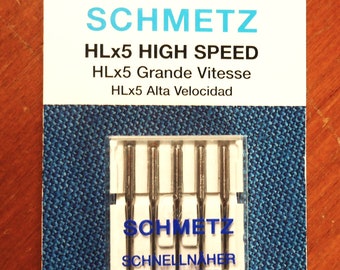 Schmetz HL x 5 High Speed Machine Needles, 5 Pack, 90/14, Professional Sewing Machines, Art 1842, 0709179, Made By Schmetz, Janome 1600 P-HL