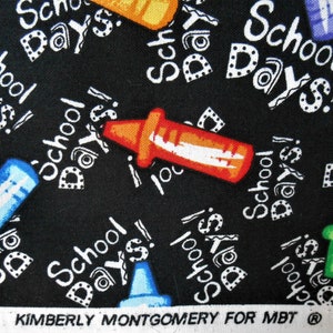 Schoolhouse FabricQuilting FabricSewing Fabric Craft Fabric Priced By the YardKimberly MontgomeryMarcus BrothersSchool RoomCrayons image 4