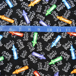 Schoolhouse FabricQuilting FabricSewing Fabric Craft Fabric Priced By the YardKimberly MontgomeryMarcus BrothersSchool RoomCrayons image 5