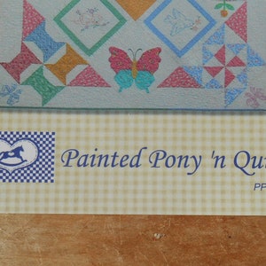 Vintage Looking Sampler Quilt PatternPainted Pony n' QuiltsPaper PatternPPVSIIFinishes at 51 x 68Sherrie ThomasExperienced Quilter image 3