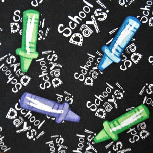 Schoolhouse FabricQuilting FabricSewing Fabric Craft Fabric Priced By the YardKimberly MontgomeryMarcus BrothersSchool RoomCrayons image 3