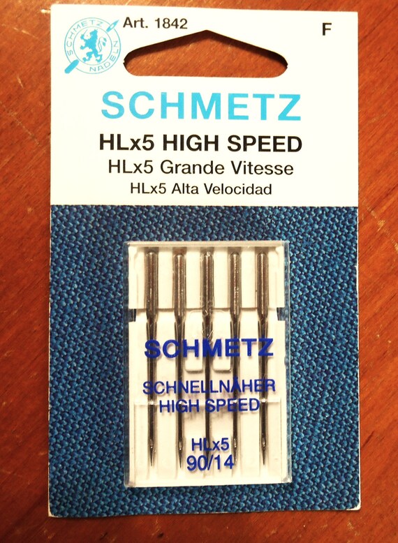 Schmetz HL x 5 High Speed Machine Needles, 5 Pack, 90/14, Professional Sewing Machines, Art 1842, 0709179, Made By Schmetz, Janome 1600 P-HL