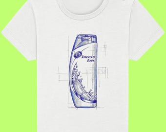 Nursery Rhyme T-shirt - 100% Organic Cotton: Knees and Toes Teesh by LittleTeesh