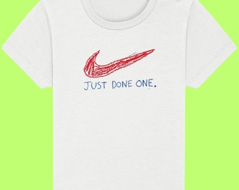 Funny Baby T-shirt | Sporty Baby Clothes | The Just Done One Teesh by LittleTeesh