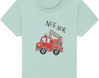 Nee Nor Teesh | Baby T-shirt | Fire Engine