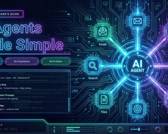 Guía para principiantes sobre agentes de IA simplificados / Herramientas de automatización sin código (PDF)