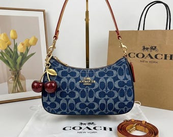 Coach Teri Signature Monogram Shoulder Bag